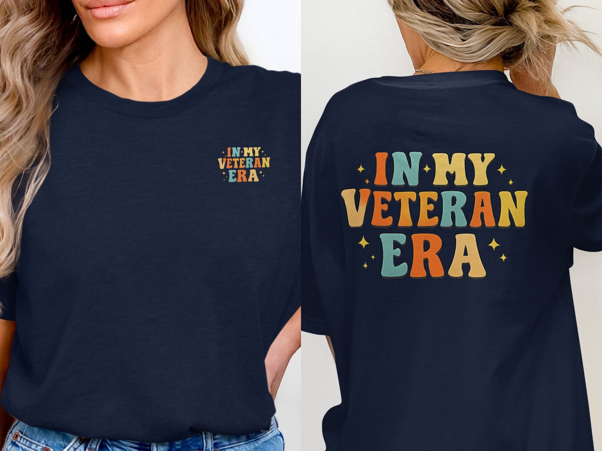 In My Veteran Era Graphic Tee Retro Style Shirt
