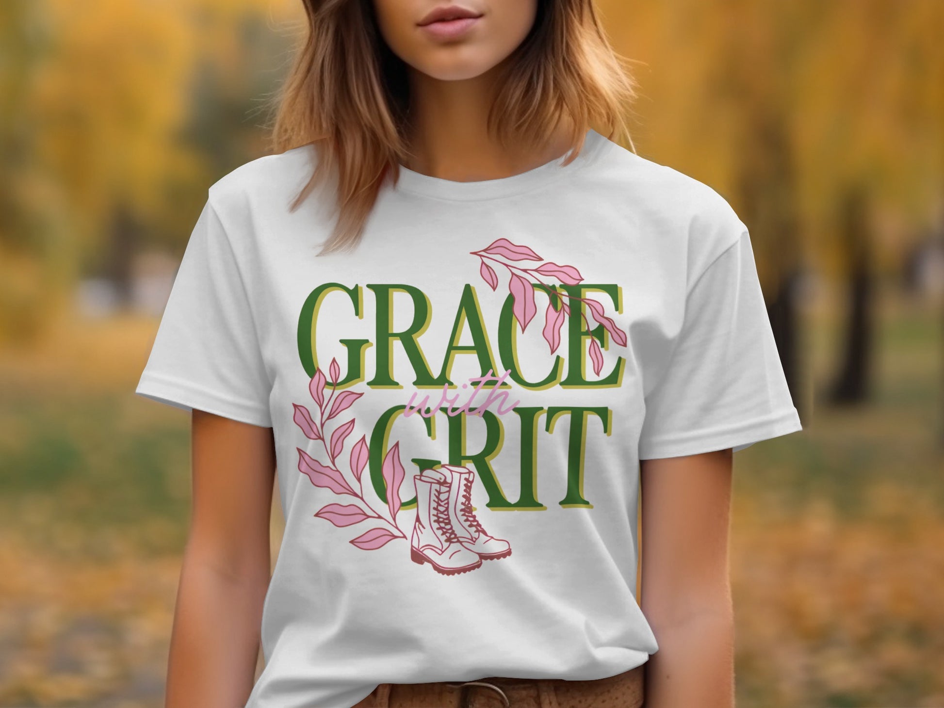 Grace with Grit Graphic Tee Inspirational Shirt