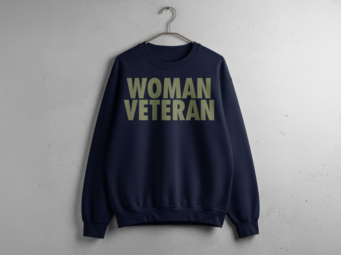 Woman Veteran Sweatshirt Military Pride Apparel