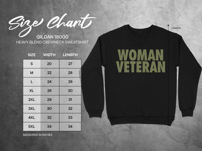 Woman Veteran sweatshirt perfect for veterans gift