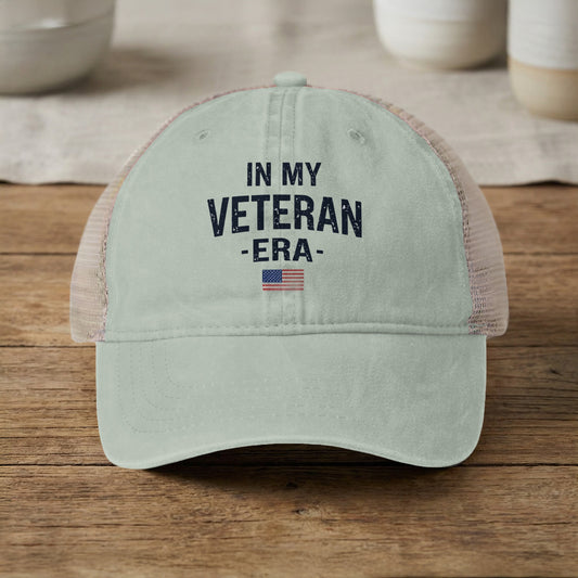 In My Veteran Era Patriotic Baseball Cap for Veterans