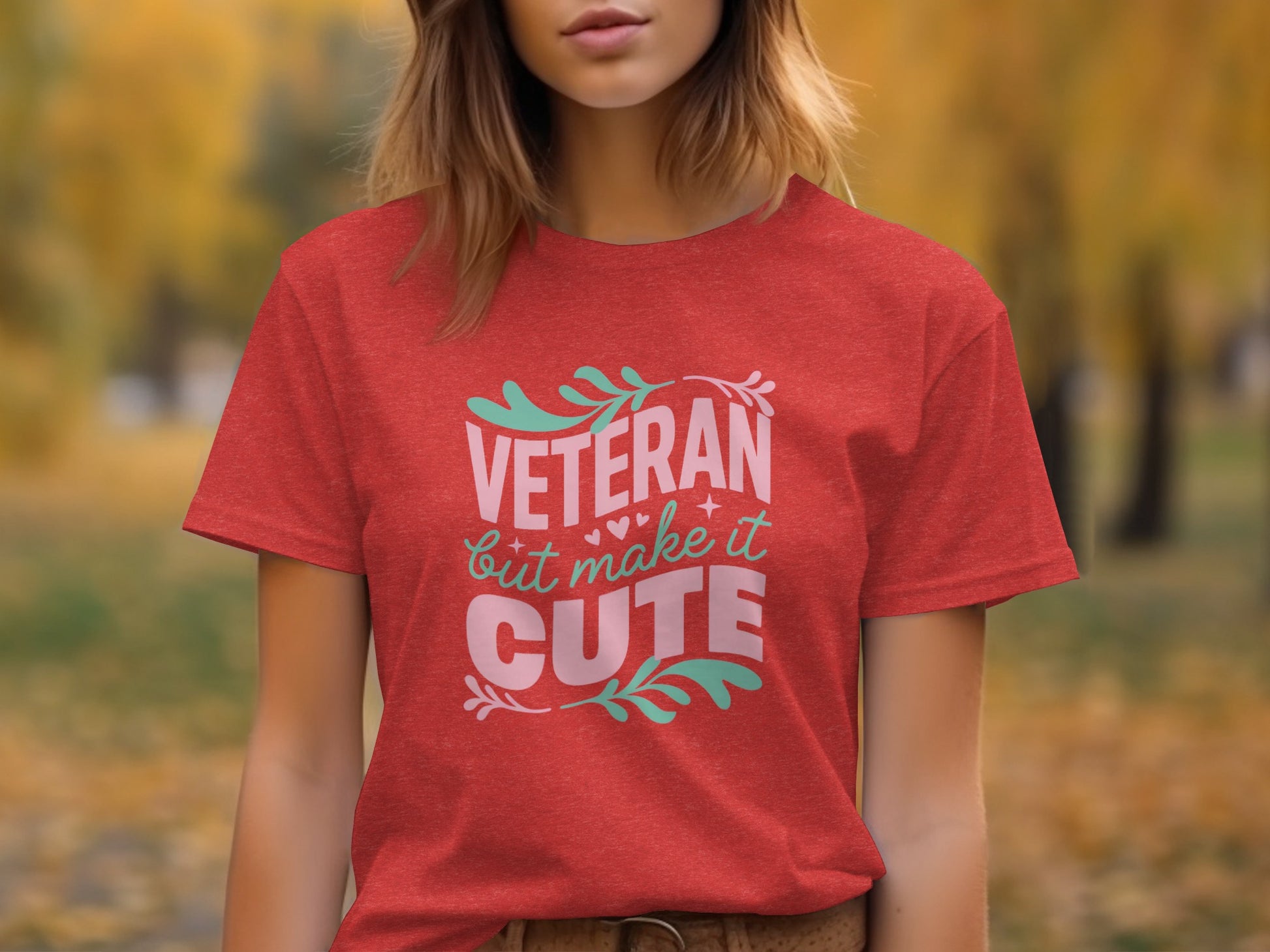 Veteran But Make It Cute Graphic T-shirt