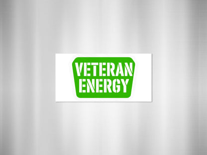 VETERAN ENERGY Green Icon Unique Decorative Sign