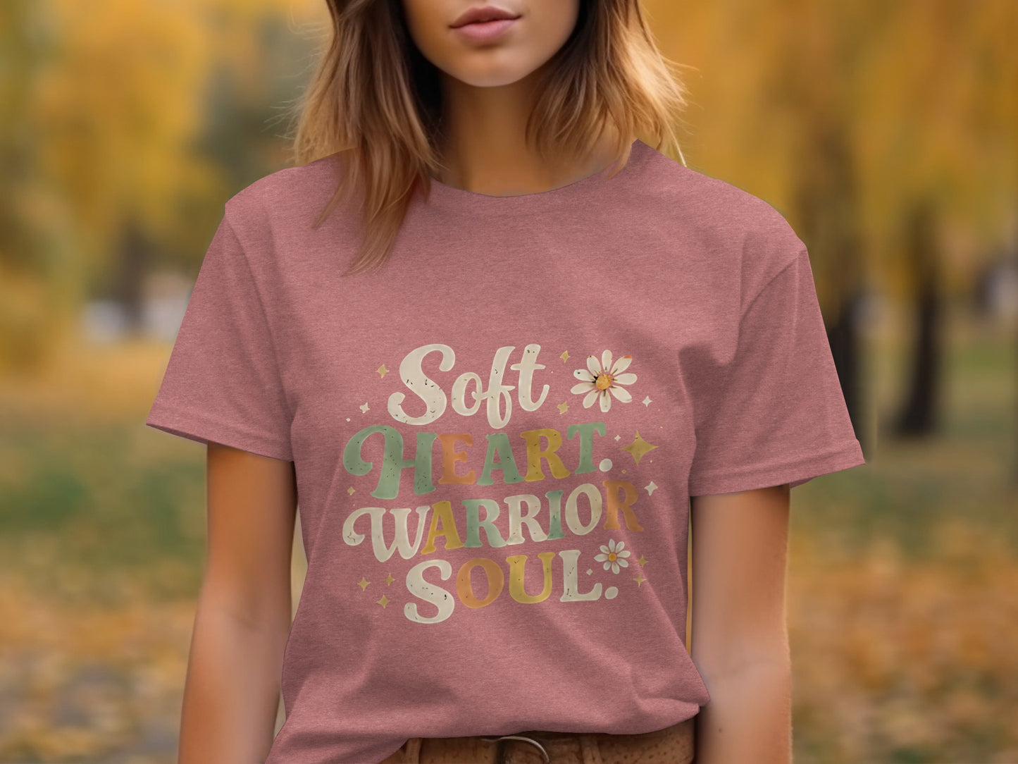 Soft Heart Warrior Soul Inspirational T-Shirt