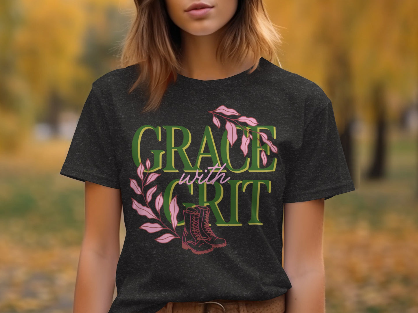 Grace with Grit Graphic Tee Shirt for Nature Enthusiasts