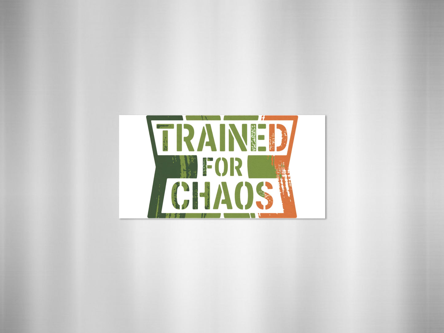 Trained for Chaos Retro Style Decor Panel Artwork