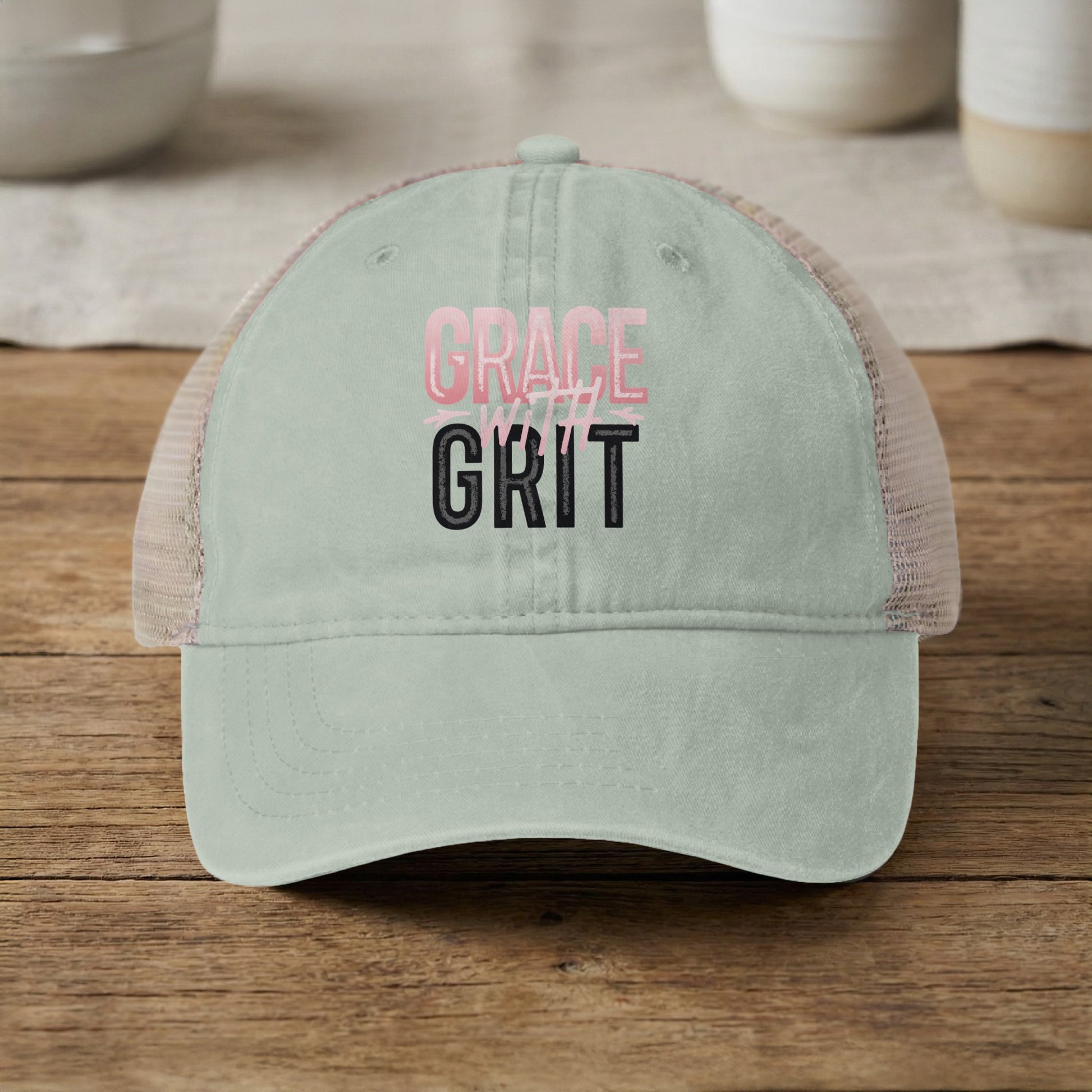 Grace with Grit Inspirational Hat for Everyday Wear