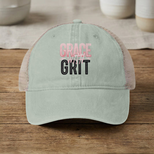 Grace with Grit Inspirational Hat for Everyday Wear