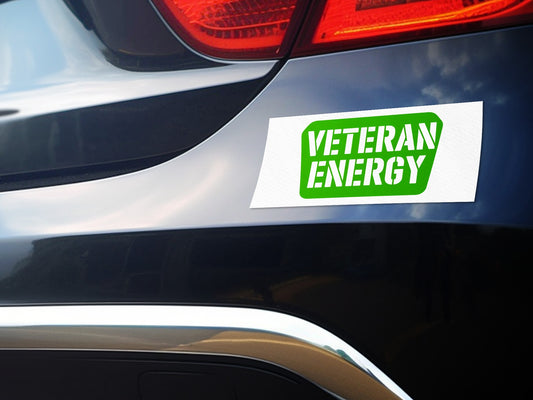 Veteran Energy Bumper Sticker for Cars or Trucks