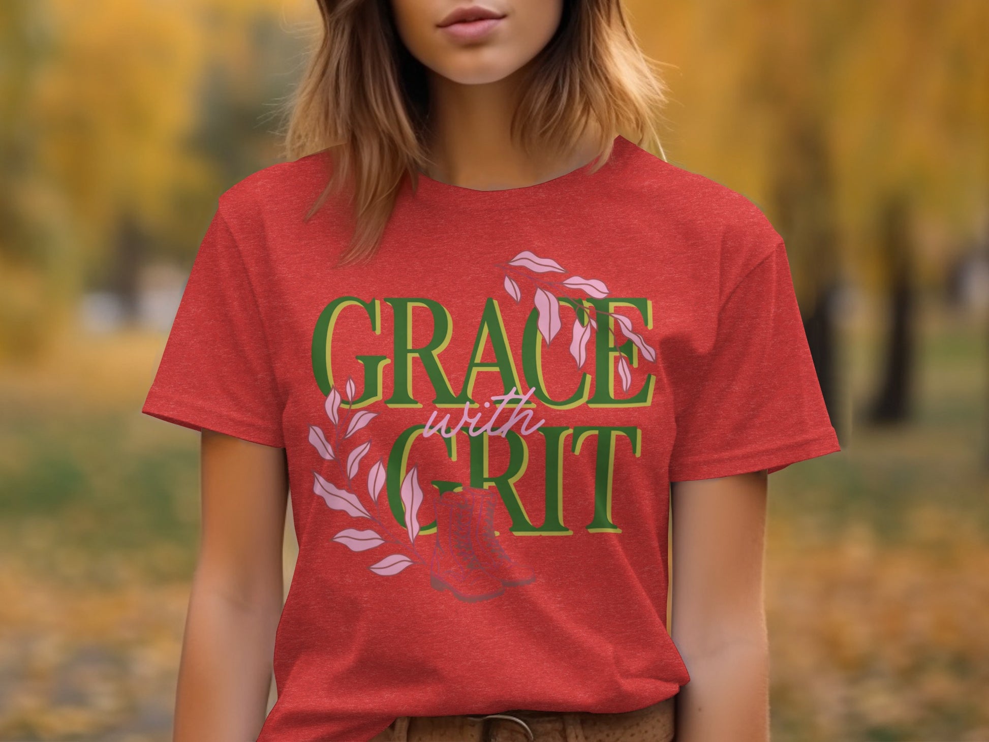 Grace with Grit Inspirational Graphic Shirt