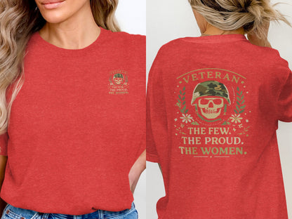 Veteran The Few The Proud The Women T-shirt