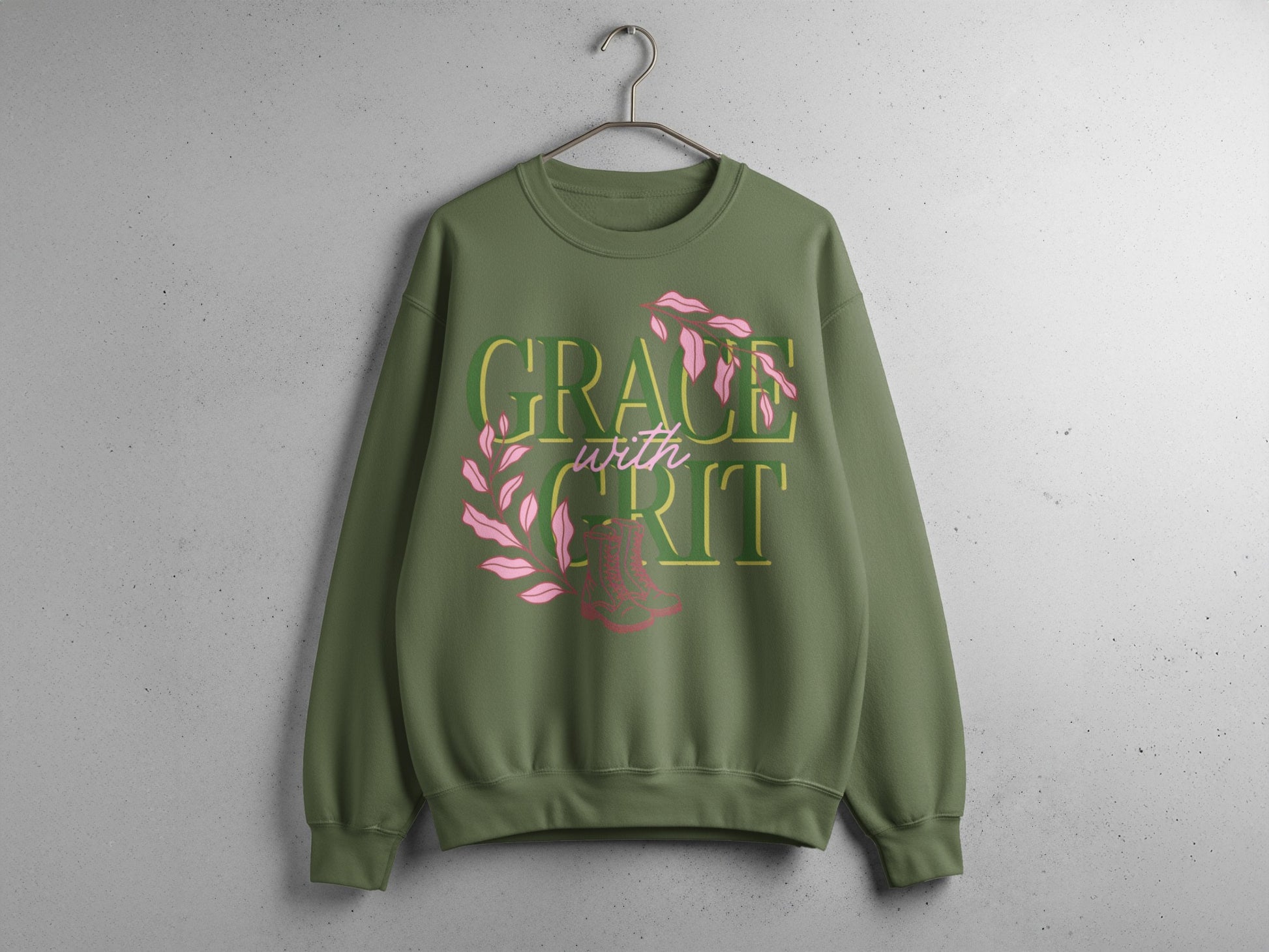 Grace with Grit Inspirational Sweatshirt Product