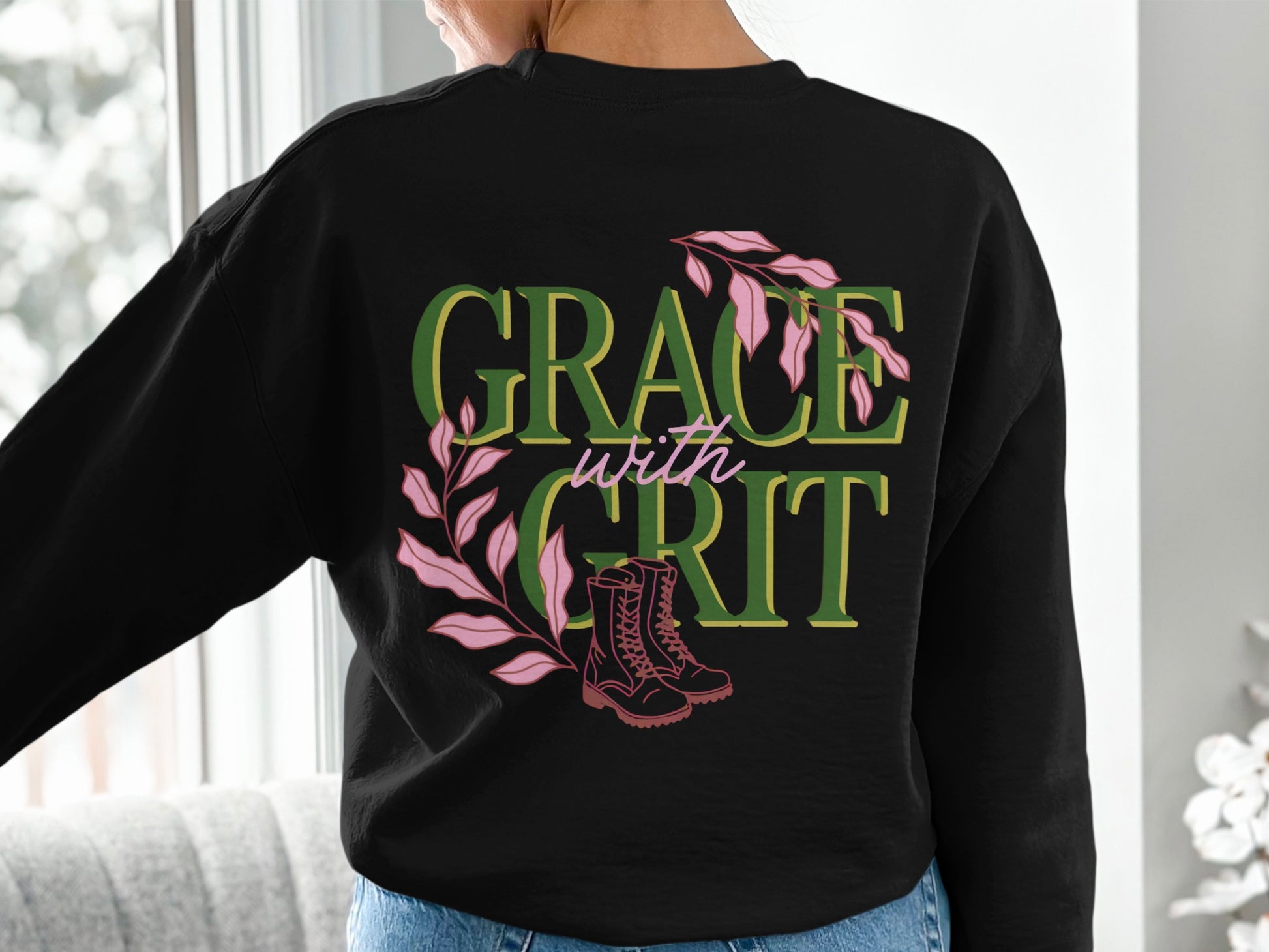 Grace with Grit Graphic Long Sleeve Shirt