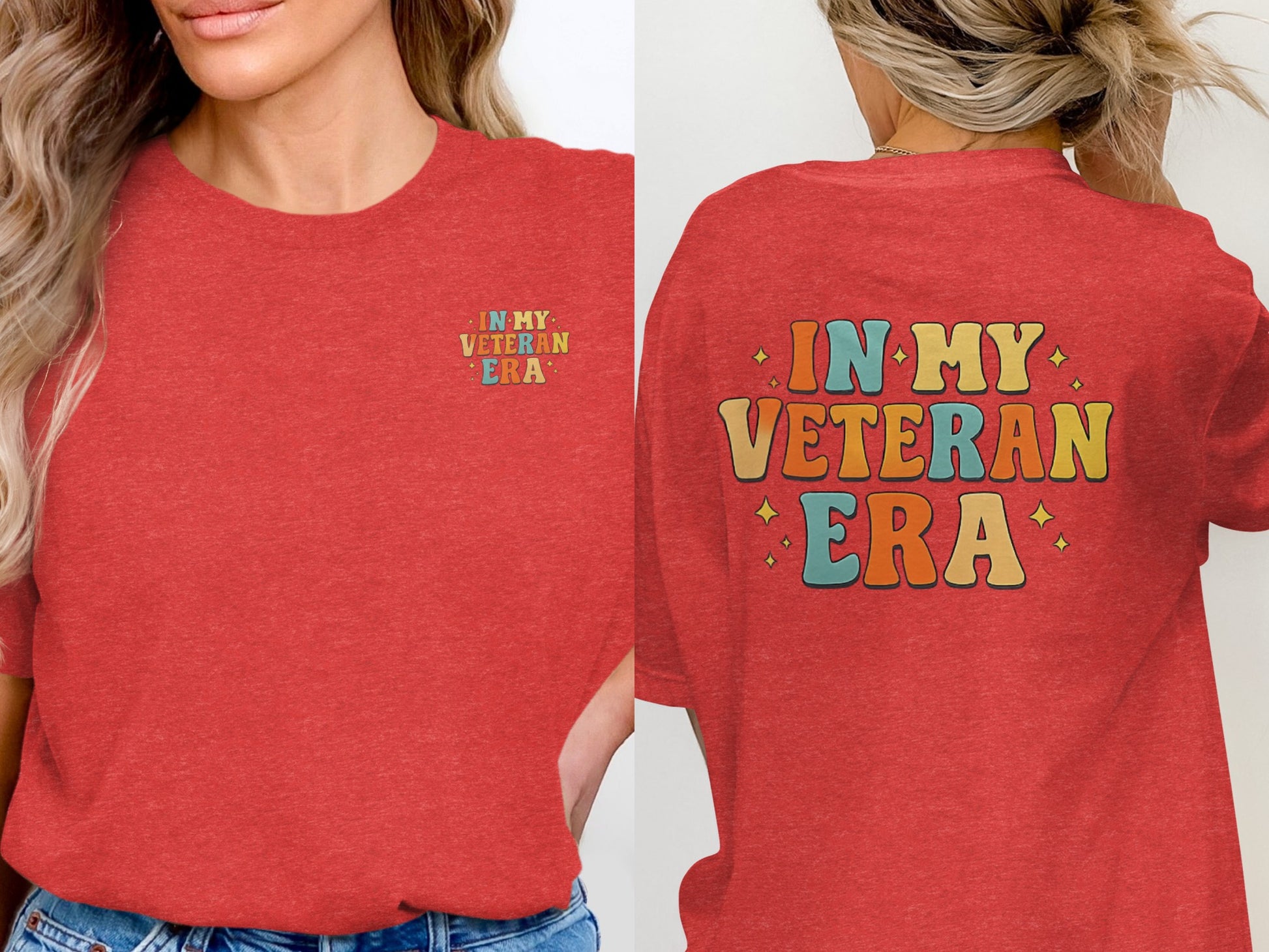 In My Veteran Era Graphic Tee Bold and Colorful Shirt
