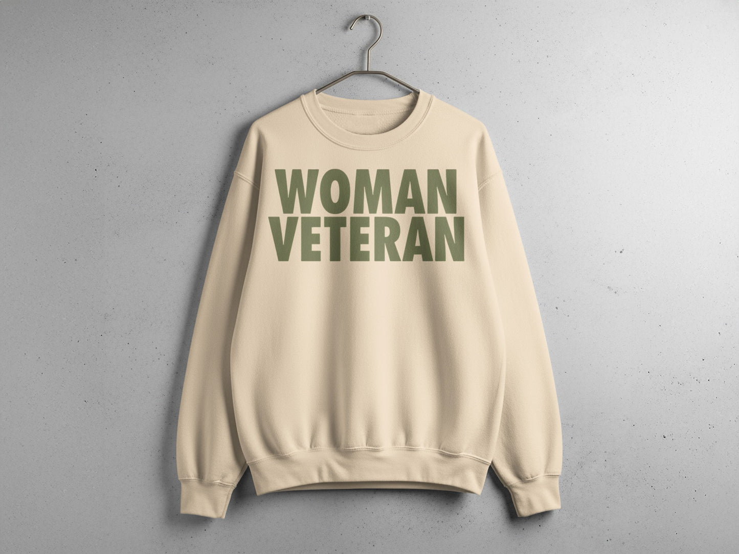 Woman Veteran Statement Sweatshirt for Women