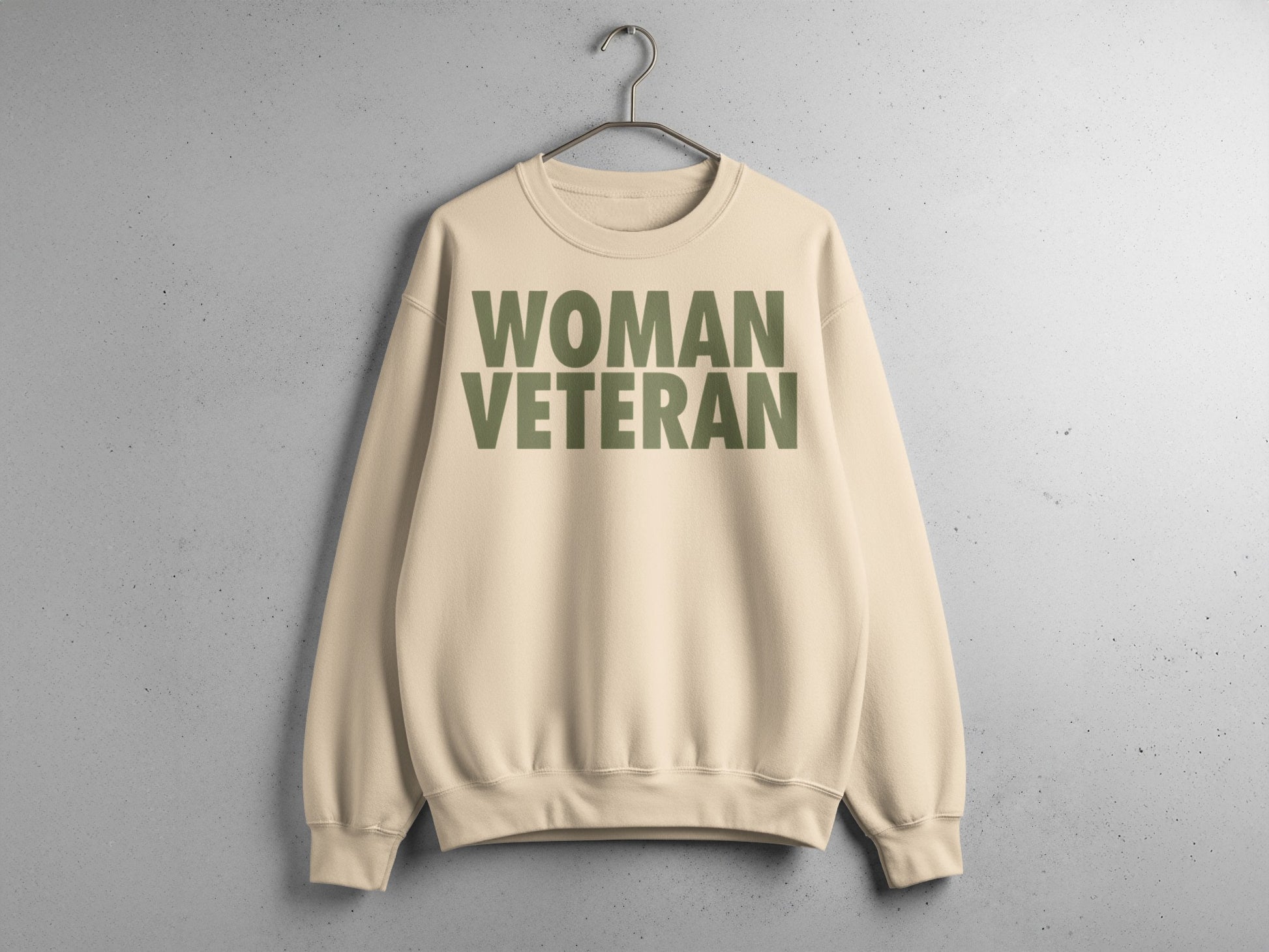 Woman Veteran Statement Sweatshirt for Women
