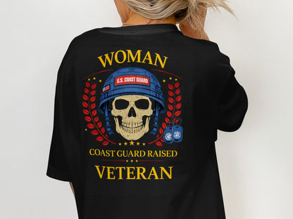 Woman Coast Guard Raised Veteran T-Shirt