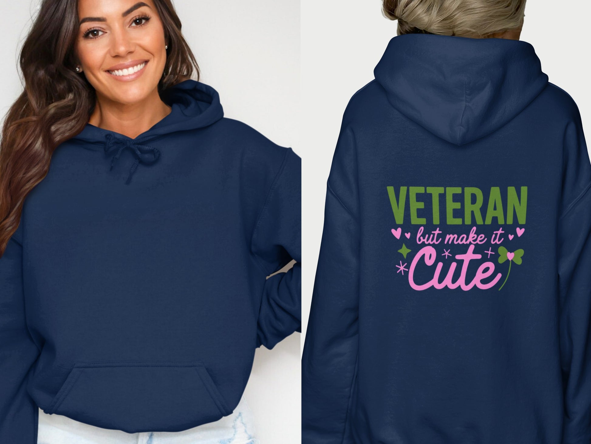 Veteran But Make It Cute Hoodie for Stylish Look