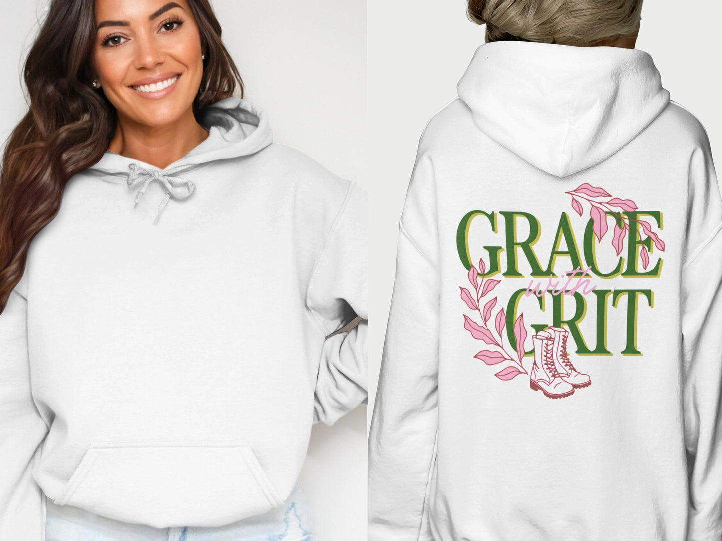 Grace with Grit Oversized Hoodie Sweatshirt Apparel