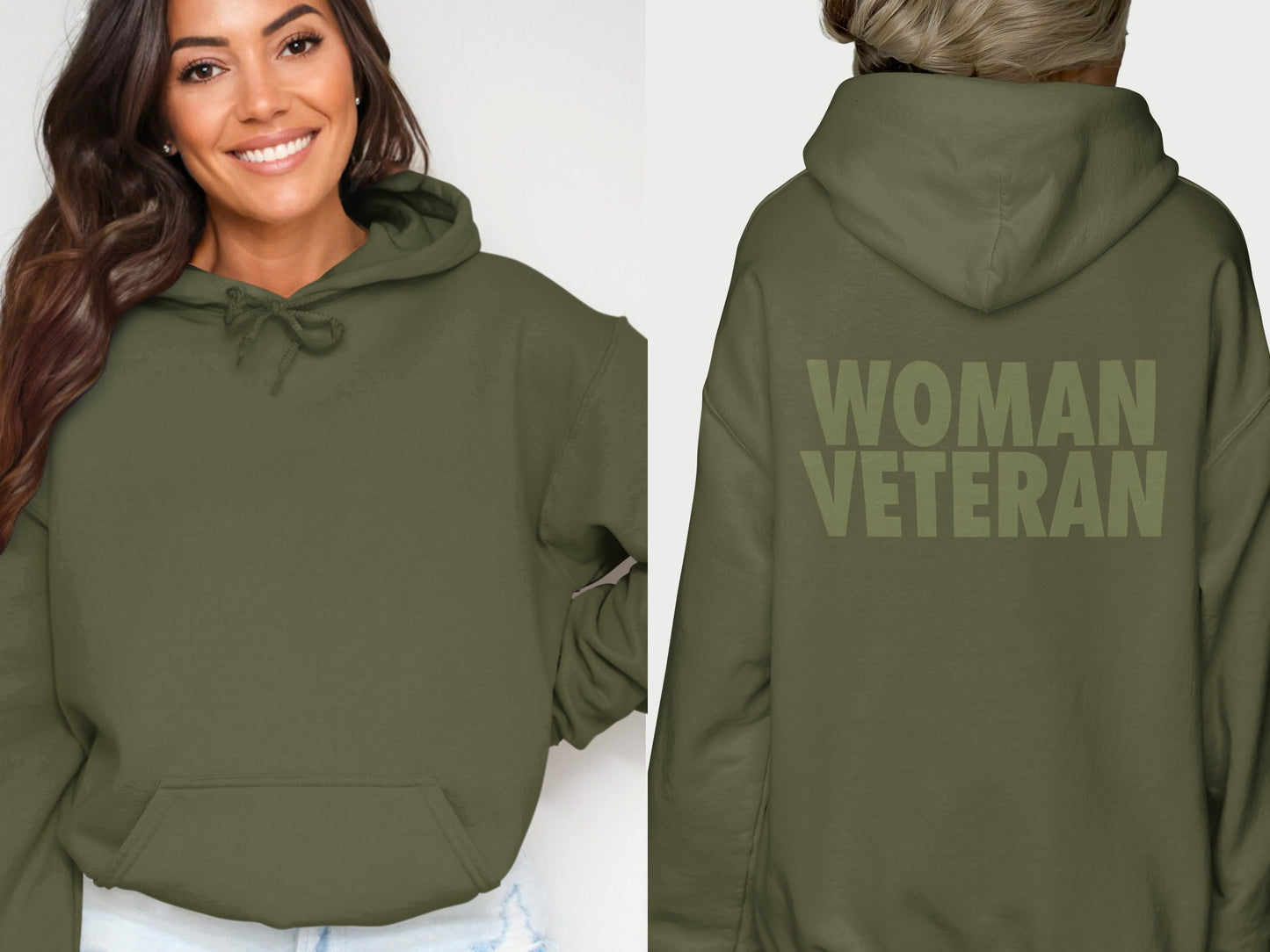 Woman Veteran Graphic Hoodie for a Bold Statement