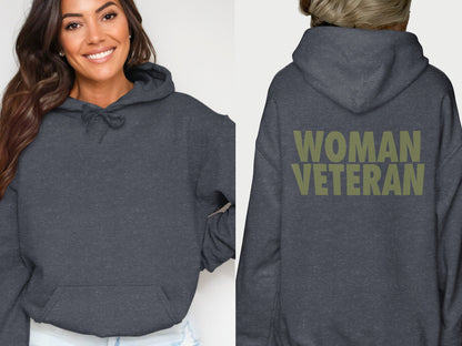 Woman Veteran Warm Comfortable Hoodie